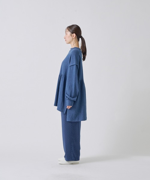 Kelen(ケレン)の「「KELEN / ケレン」接結カットソーギャザートップス(Tシャツ/カットソー・レディース・チャコールグレー/オフホワイト/ライトグレー/ネイビー・S/M)」の22枚目の写真