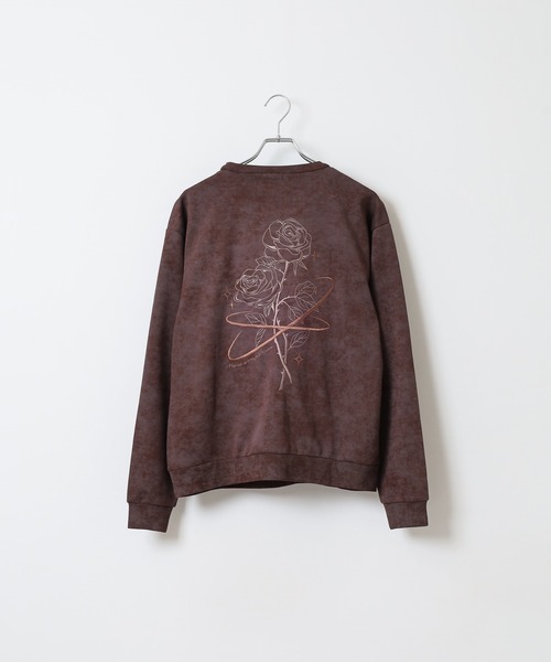 FUNALIVE(ファンアライブ)の「バラ刺繍ポンチトレーナー(スウェット・メンズ・ブラック/ワイン/ブラウン・M/L)」の7枚目の写真