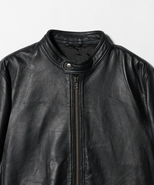 極美品✨ユナイテッドアローズ アデイインザライフラムレザー ノーカラーライダース UNITED ARROWS LTD. OUTLET（ユナイテッドアローズアウトレット）の