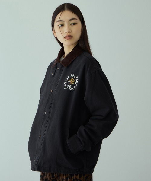 VICKY（ビッキー）の「TIGERシシュウダックジャケット≪手洗い可能≫（ダウンジャケット/コート・レディース・ブラック/ピンク・M）」の18枚目の写真