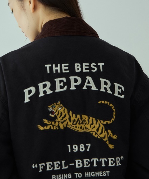 VICKY（ビッキー）の「TIGERシシュウダックジャケット≪手洗い可能≫（ダウンジャケット/コート・レディース・ブラック/ピンク・M）」の21枚目の写真