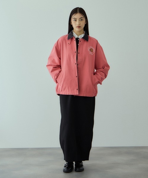 VICKY（ビッキー）の「TIGERシシュウダックジャケット≪手洗い可能≫（ダウンジャケット/コート・レディース・ブラック/ピンク・M）」の13枚目の写真