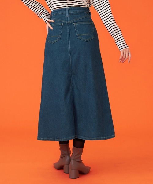 SOMETHING（サムシング）の「SOMETHING BODYFIRE デニムスカート【暖】（デニムスカート・レディース・インディゴブルー/ダークインディゴブルー・SMALL/MEDIUM）」の7枚目の写真