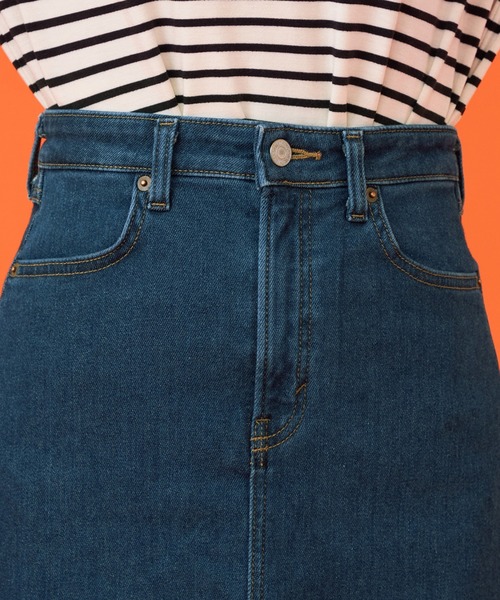SOMETHING（サムシング）の「SOMETHING BODYFIRE デニムスカート【暖】（デニムスカート・レディース・インディゴブルー/ダークインディゴブルー・SMALL/MEDIUM）」の8枚目の写真