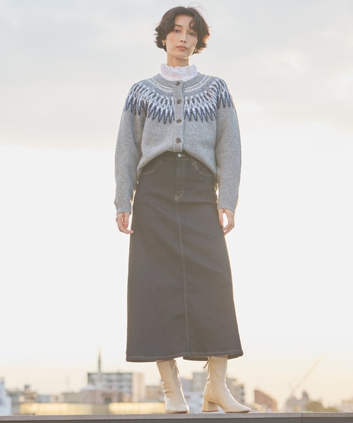 SOMETHING（サムシング）の「SOMETHING BODYFIRE デニムスカート【暖】（デニムスカート・レディース・インディゴブルー/ダークインディゴブルー・SMALL/MEDIUM）」の15枚目の写真