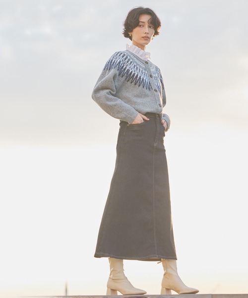 SOMETHING（サムシング）の「SOMETHING BODYFIRE デニムスカート【暖】（デニムスカート・レディース・インディゴブルー/ダークインディゴブルー・SMALL/MEDIUM）」の16枚目の写真