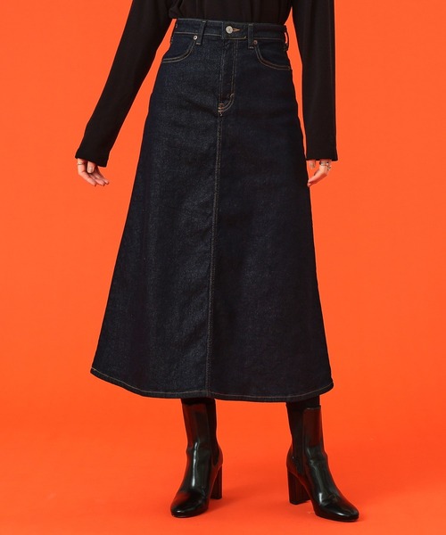 SOMETHING（サムシング）の「SOMETHING BODYFIRE デニムスカート【暖】（デニムスカート・レディース・インディゴブルー/ダークインディゴブルー・SMALL/MEDIUM）」の18枚目の写真