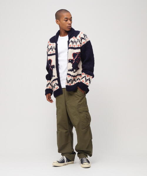 AVIREX（アヴィレックス）の「HAND MADE ALPACA COWICHAN "ICON OF FLYINGS" / ハンドメイド アルパカ カウチンセーター / AVIREX / アヴィレックス（ニット/セーター・メンズ・ネイビー/その他17・L/M/XL/2XL）」の7枚目の写真