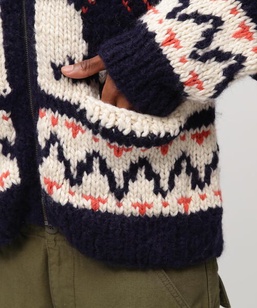 AVIREX（アヴィレックス）の「HAND MADE ALPACA COWICHAN "ICON OF FLYINGS" / ハンドメイド アルパカ カウチンセーター / AVIREX / アヴィレックス（ニット/セーター・メンズ・ネイビー/その他17・L/M/XL/2XL）」の13枚目の写真