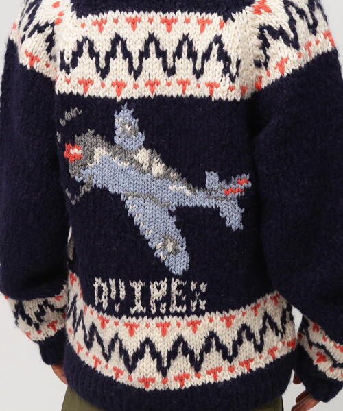 HAND MADE ALPACA COWCHIN 'ICON OF FLYINGS' / ハンドメイド アルパカ