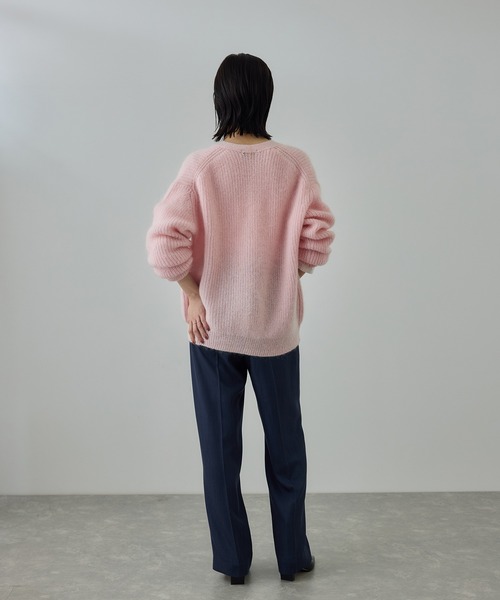 ROPE'（ロペ）の「スーパーキッドモヘヤVネックカーディガン/イージーケア（カーディガン/ボレロ・レディース・チャコールグレー/ピンク系その他2・FREE）」の18枚目の写真