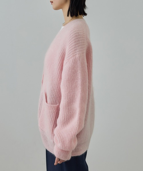 ROPE'（ロペ）の「スーパーキッドモヘヤVネックカーディガン/イージー