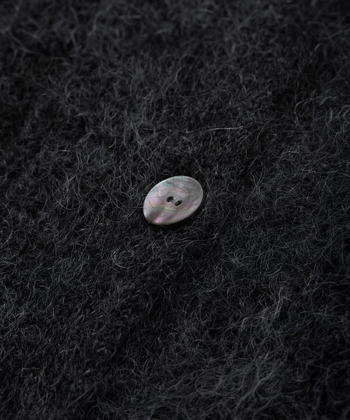 ROPE'（ロペ）の「スーパーキッドモヘヤVネックカーディガン/イージーケア（カーディガン/ボレロ・レディース・チャコールグレー/ピンク系その他2・FREE）」の6枚目の写真