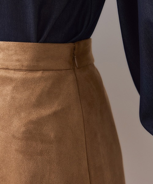 VIS（ビス）の「エスカルゴ切替スエードライクスカート（スカート・レディース・オフホワイト/イエロー系その他3・S/M）」の19枚目の写真