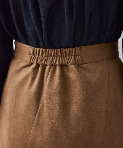 VIS（ビス）の「エスカルゴ切替スエードライクスカート（スカート・レディース・オフホワイト/イエロー系その他3・S/M）」の21枚目の写真