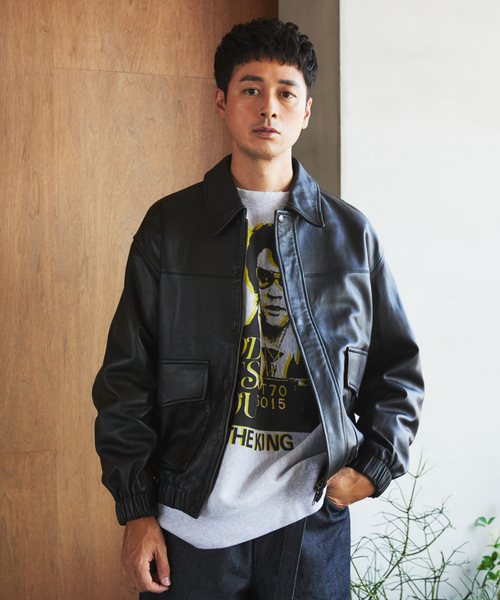 未使用 タグ付き エディフィス シングルライダースジャケット 24年モデル EDIFICE（エディフィス） 革ジャン ライダース ナッパレザー シングル