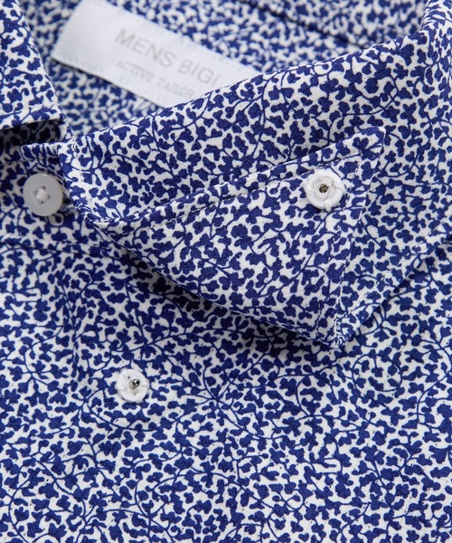 MEN'S BIGI(メンズビギ)の「ドレスシャツ【ACTIVE TAILOR/アクティブテイラー】ドットエアーフラワープリントドレスシャツ<ストレッチ/吸水速乾/通気性>(シャツ/ブラウス・メンズ・ホワイト系その他・01/04/03/02)」の9枚目の写真