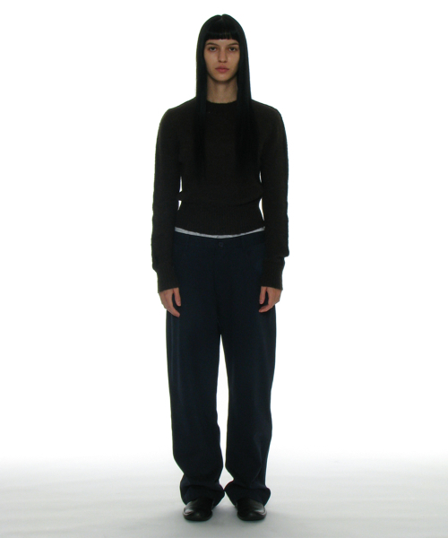 PARTIMENTO WOMEN（パルティメントウィメン）の「93 チャオアモーレ ジャカードニットクルーネック_ブラウン（ニット/セーター・レディース・その他・SMALL）」の2枚目の写真