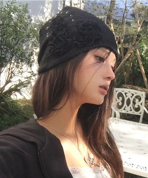 FLAREUP（フレアアップ）の「Ruffle Shirring Beanie (FL-740_Gray)（ニットキャップ/ビーニー・レディース・ライトグレー・OS）」の14枚目の写真