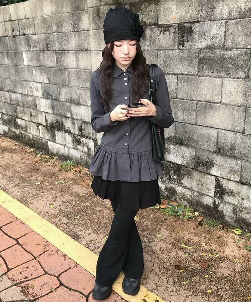 FLAREUP（フレアアップ）の「Ruffle Shirring Beanie (FL-740_Gray)（ニットキャップ/ビーニー・レディース・ライトグレー・OS）」の11枚目の写真