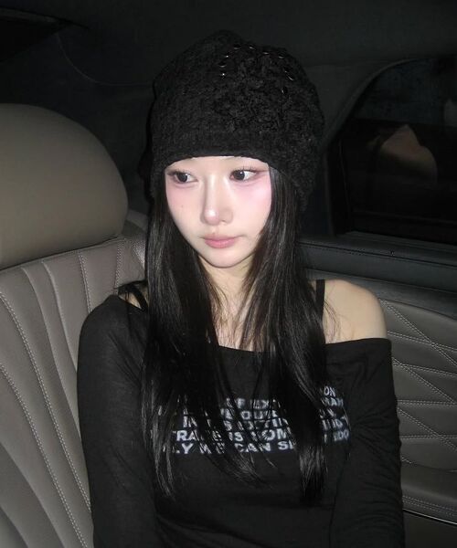 FLAREUP（フレアアップ）の「Ruffle Shirring Beanie (FL-740_Gray)（ニットキャップ/ビーニー・レディース・ライトグレー・OS）」の8枚目の写真