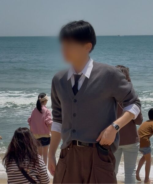 MUSINSA STANDARD（ムシンサスタンダード）の「ミニマルカーディガン[ミディアムグレー]（カーディガン/ボレロ・メンズ・その他・SMALL/MEDIUM/LARGE/X-LARGE/XX-LARGE）」の9枚目の写真