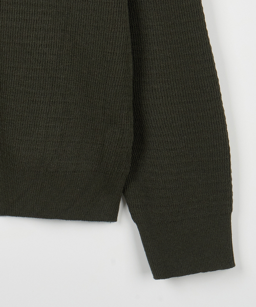 NODU（ノードユー）の「ドレインヘンリーネックニット [カーキ]（ニット/セーター・メンズ・その他・MEDIUM/LARGE）」の10枚目の写真