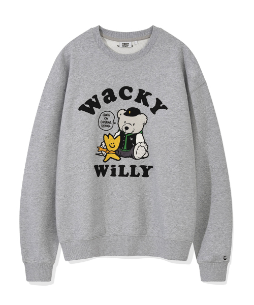 Wacky WiLLy(ワッキーウィリー)の「ワンポイントグラフィックスウェット グレー(スウェット・レディース・その他・SMALL/MEDIUM/LARGE/X-LARGE)」の1枚目の写真