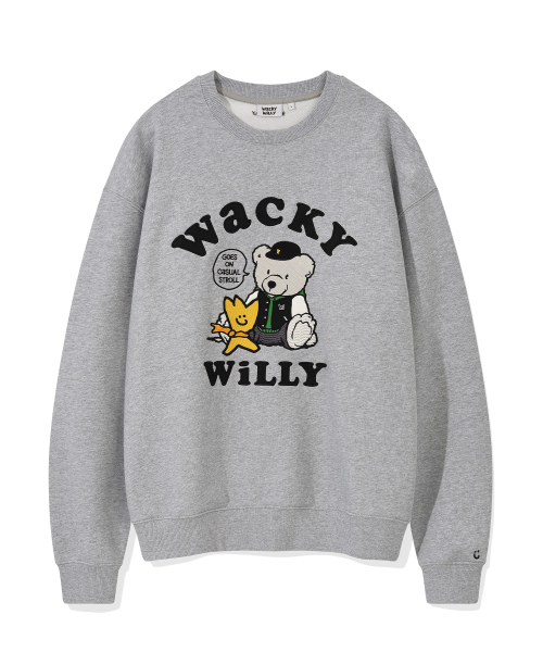 Wacky WiLLy(ワッキーウィリー)の「ワンポイントグラフィックスウェット グレー(スウェット・レディース・その他・SMALL/MEDIUM/LARGE/X-LARGE)」の2枚目の写真