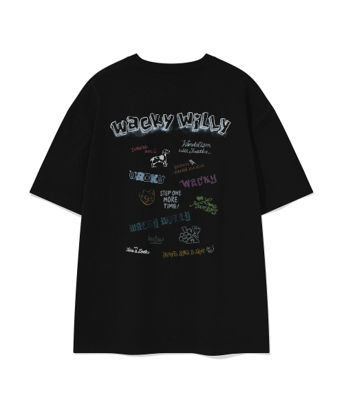 Wacky WiLLy（ワッキーウィリー）の「キッチグラフィック半袖Tシャツブラック（Tシャツ/カットソー・レディース・その他・SMALL/MEDIUM/X-LARGE/LARGE）」の3枚目の写真