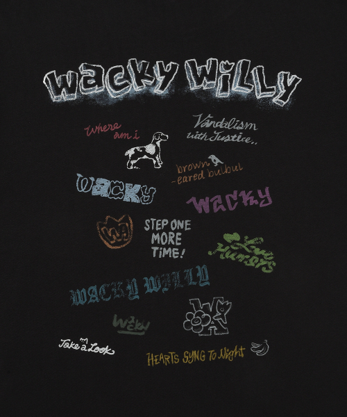 Wacky WiLLy（ワッキーウィリー）の「キッチグラフィック半袖Tシャツブラック（Tシャツ/カットソー・レディース・その他・SMALL/MEDIUM/X-LARGE/LARGE）」の7枚目の写真