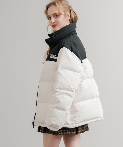 FIRST DOWN(ファーストダウン)の「FIRST DOWN ファーストダウン BUBBLE DOWN JKT 2WAYリバーシブルバブルダウンジャケット F942001(ダウンジャケット/コート・メンズ・ホワイト/ピンク/レンガ/マスタード/パープル/グレー/ゼブラ/ブラック/ライトベージュ・M/L/XL)」の19枚目の写真