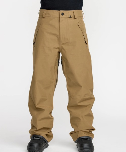 VOLCOM（ボルコム）の「VOLCOM TESTER 3L GORE-TEX PANT/ボルコムスキースノーボードウェア(ゴアテックスパンツ)（その他パンツ・メンズ・ブラック/キャメル・SMALL/MEDIUM）」の9枚目の写真
