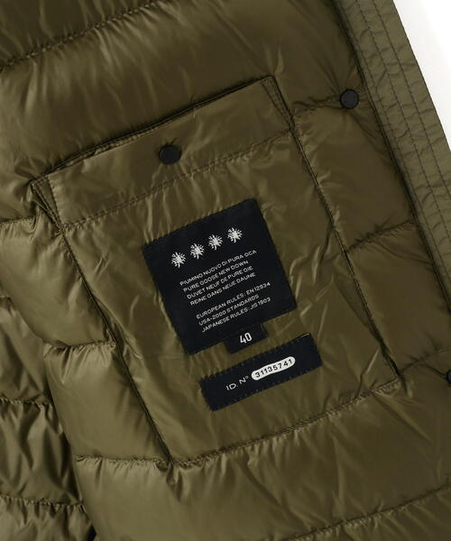 DUVETICA（デュベティカ）の「DUVETICA/デュベティカ/ALAQUA/アラクア(2025年FWモデル）（ダウンジャケット/コート・レディース・オリーブ系/ブラック・38/42/40）」の8枚目の写真