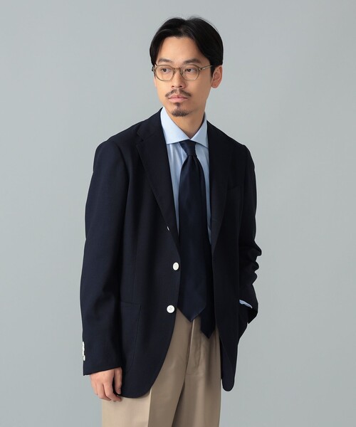BEAMS F（ビームスエフ）の「NEW EASY ジャパンウール ネイビー ジャケット（その他アウター・メンズ・ネイビー・46/48/44/50）」の2枚目の写真