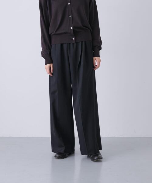 かぐれ（カグレ）の「ウォッシャブルウールツイルパンツ（その他パンツ・レディース・ベージュ/ブラック/チャコールグレー・FREE）」の2枚目の写真