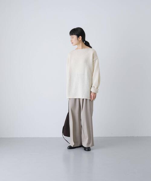 かぐれ（カグレ）の「ウォッシャブルウールツイルパンツ（その他パンツ・レディース・ベージュ/ブラック/チャコールグレー・FREE）」の7枚目の写真