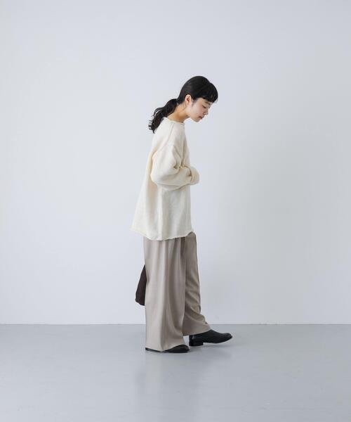 かぐれ（カグレ）の「ウォッシャブルウールツイルパンツ（その他パンツ・レディース・ベージュ/ブラック/チャコールグレー・FREE）」の8枚目の写真