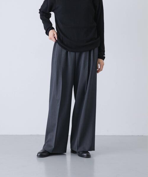 かぐれ（カグレ）の「ウォッシャブルウールツイルパンツ（その他パンツ・レディース・ベージュ/ブラック/チャコールグレー・FREE）」の12枚目の写真