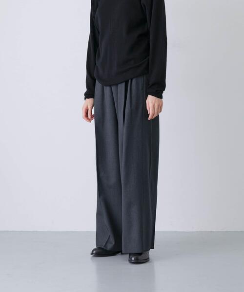 かぐれ（カグレ）の「ウォッシャブルウールツイルパンツ（その他パンツ・レディース・ベージュ/ブラック/チャコールグレー・FREE）」の13枚目の写真