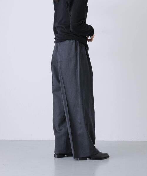 かぐれ（カグレ）の「ウォッシャブルウールツイルパンツ（その他パンツ・レディース・ベージュ/ブラック/チャコールグレー・FREE）」の14枚目の写真