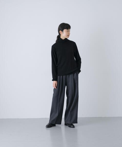 かぐれ（カグレ）の「ウォッシャブルウールツイルパンツ（その他パンツ・レディース・ベージュ/ブラック/チャコールグレー・FREE）」の15枚目の写真