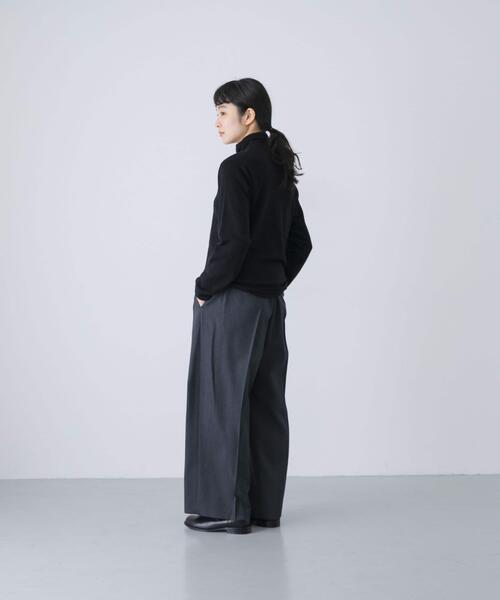 かぐれ（カグレ）の「ウォッシャブルウールツイルパンツ（その他パンツ・レディース・ベージュ/ブラック/チャコールグレー・FREE）」の17枚目の写真