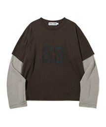 SCALLYWAG | 88 クロップレイヤードロングスリーブ[ブラウン](Tシャツ/カットソー)