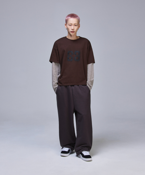 SCALLYWAG（スカリーワグ）の「88 クロップレイヤードロングスリーブ[ブラウン]（Tシャツ/カットソー・レディース・その他・LARGE/MEDIUM）」の4枚目の写真