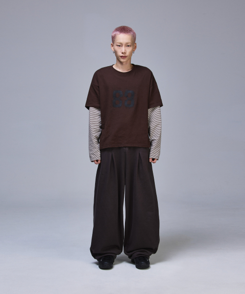 SCALLYWAG（スカリーワグ）の「88 クロップレイヤードロングスリーブ[ブラウン]（Tシャツ/カットソー・レディース・その他・LARGE/MEDIUM）」の10枚目の写真