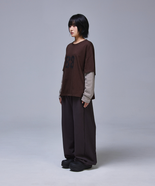 SCALLYWAG（スカリーワグ）の「88 クロップレイヤードロングスリーブ[ブラウン]（Tシャツ/カットソー・レディース・その他・LARGE/MEDIUM）」の13枚目の写真