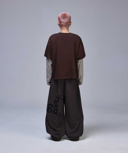 SCALLYWAG（スカリーワグ）の「88 クロップレイヤードロングスリーブ[ブラウン]（Tシャツ/カットソー・レディース・その他・LARGE/MEDIUM）」の14枚目の写真