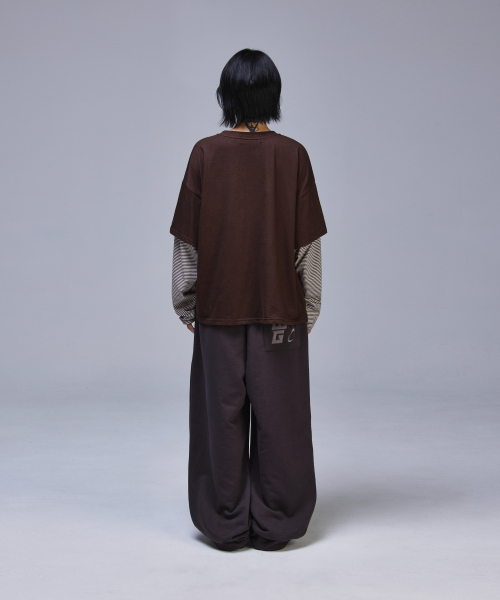 SCALLYWAG（スカリーワグ）の「88 クロップレイヤードロングスリーブ[ブラウン]（Tシャツ/カットソー・レディース・その他・LARGE/MEDIUM）」の15枚目の写真