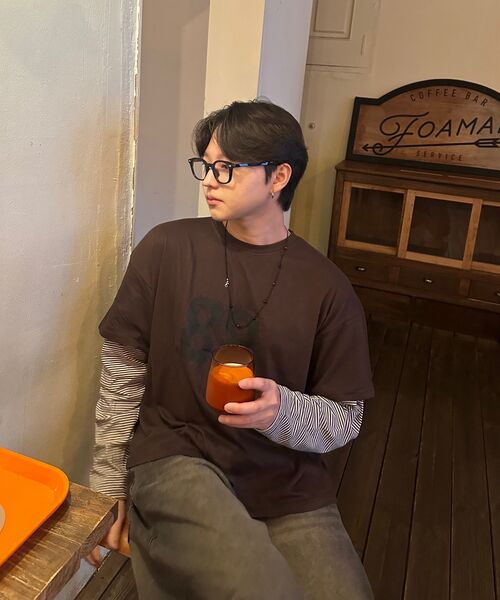 SCALLYWAG（スカリーワグ）の「88 クロップレイヤードロングスリーブ[ブラウン]（Tシャツ/カットソー・レディース・その他・LARGE/MEDIUM）」の17枚目の写真